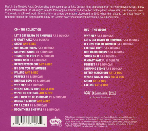 PJ & Duncan vs Ant & Dec : The Collection (CD, Comp + DVD-V, Comp, PAL)