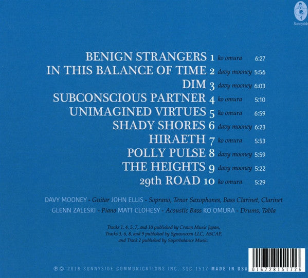 Davy Mooney, Ko Omura : Benign Strangers (CD, Album)