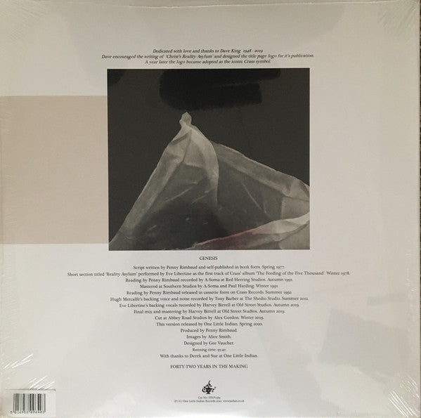 Penny Rimbaud, Eve Libertine, Hugh Metcalfe : Christ's Reality Asylum (2xLP, Album)