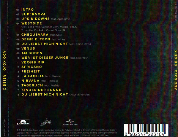 Ado Kojo : Reise X (CD, Album)