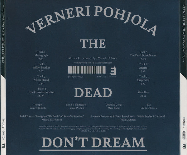 Verneri Pohjola : The Dead Don’t Dream (CD, Album)