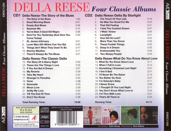 Della Reese : Four Classic Albums (2xCD, Comp, RM)
