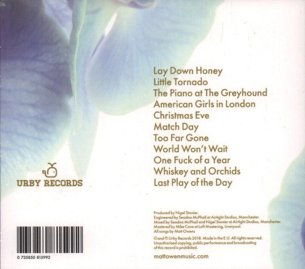 Matt Owens (5) : Whiskey And Orchids (CD, Album)
