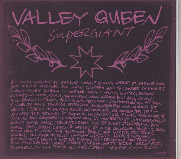Valley Queen : Supergiant (CD, Album)