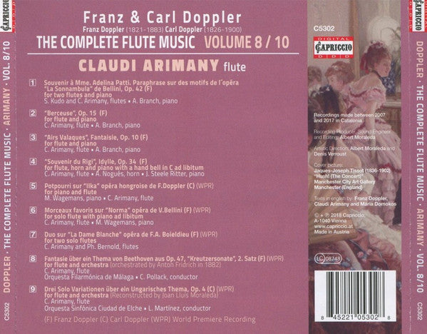 Albert Franz Doppler & Karl Doppler, Philippe Bernold, Shigenori Kudo, Artur Noguès, Alan Branch (2), John Steele Ritter, Michel Wagemans, Orquesta Sinfonica Ciudad De Elche - Leonardo Martinez (3), Orquesta Filarmónica De Málaga - Christian Pollack : The Complete Flute Music - Vol. 8 / 10  (CD, Album)