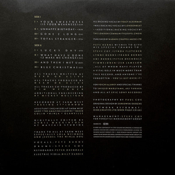 Dead Or Alive : Fan The Flame (Part I) (LP, Album, RE, Whi)