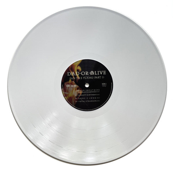 Dead Or Alive : Fan The Flame (Part I) (LP, Album, RE, Whi)