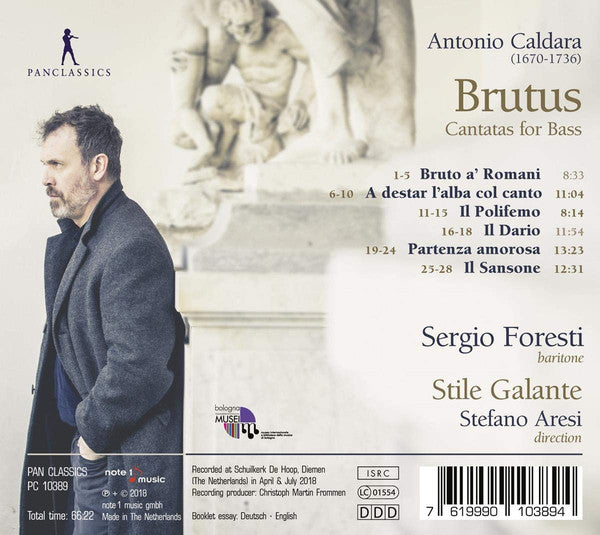 Antonio Caldara, Sergio Foresti, Stile Galante, Stefano Aresi : Brutus: Cantatas For Bass (CD, Album)