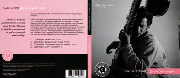 Ravi Shankar : Nine Decades Vol. VII: Live in Copenhagen (CD)