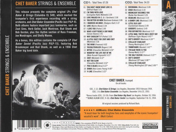 Chet Baker : Strings & Ensemble (2xCD, Comp, RM, Dig)