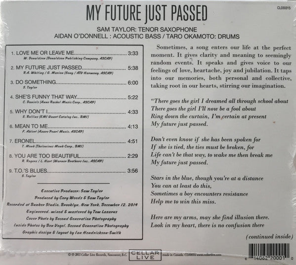 Sam Taylor (18) : My Future Just Passed (CD, Album, Dig)