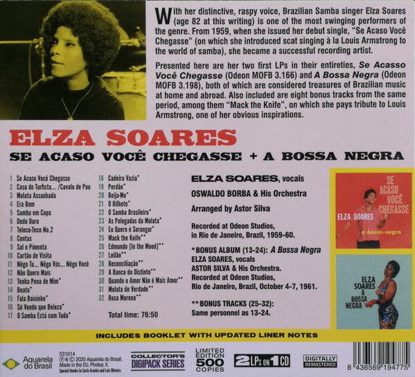 Elza Soares : Se Acaso Você Chegasse & A Bossa Negra (CD, Comp, Ltd, RM, Dig)