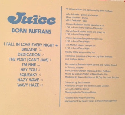 Born Ruffians : Juice (CD, Album)