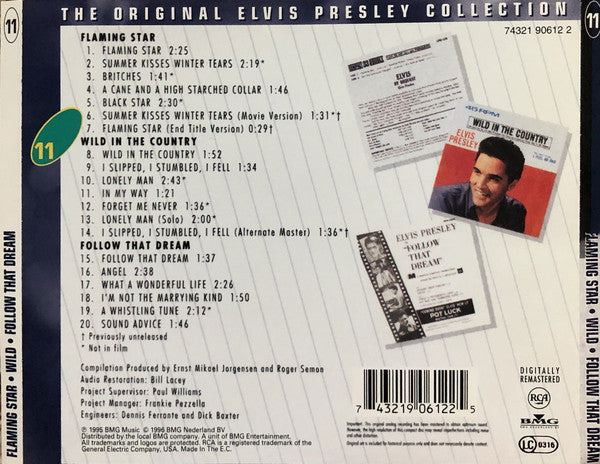 Elvis Presley : Flaming Star & Wild In The Country & Follow That Dream (CD, Album, Comp, RM)