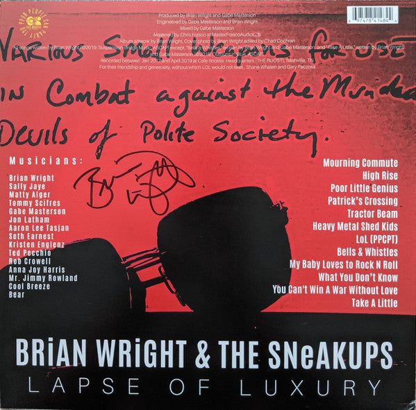 Brian Wright (7) : Lapse Of Luxury (LP, Album, Mag)