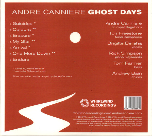 André Canniere : Ghost Days (CD, Album)
