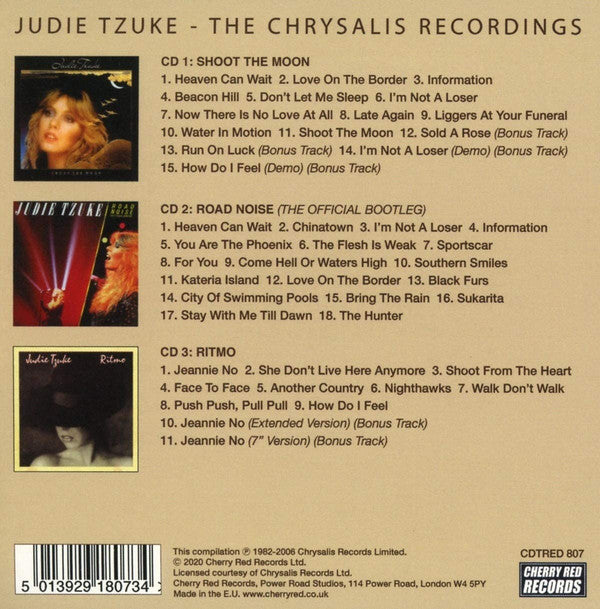 Judie Tzuke : The Chrysalis Recordings (3xCD, Album, RE + Box, Comp)