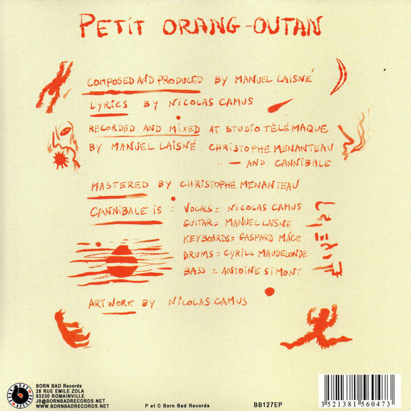 Cannibale (2) : Petit Orang-Outan (7", EP, Ltd)