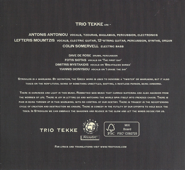 Trio Tekke : Strovilos (CD, Album)