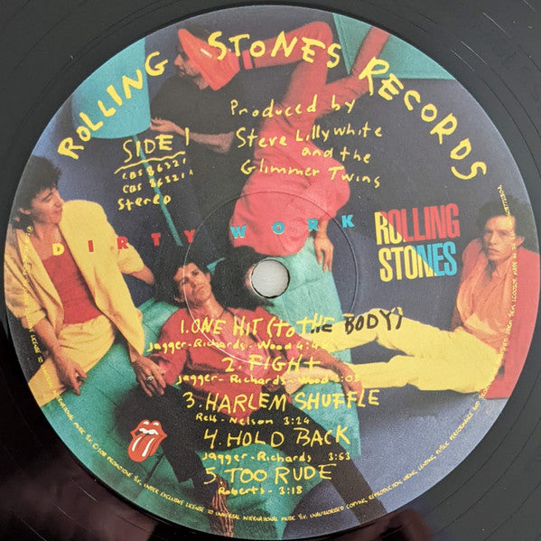 The Rolling Stones : Dirty Work (LP, Album, RE, RM, Hal)