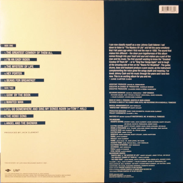 Johnny Cash : The Mystery Of Life (LP, Album)