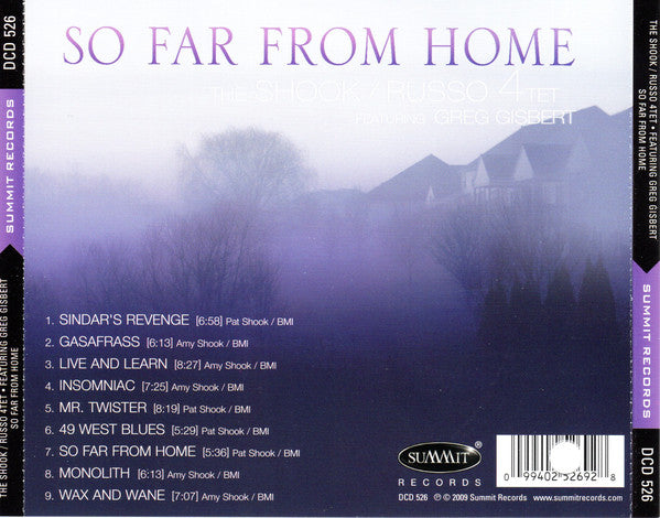 The Shook/Russo Quartet Featuring Greg Gisbert : So Far From Home (CD, Album)