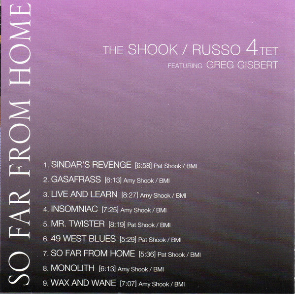 The Shook/Russo Quartet Featuring Greg Gisbert : So Far From Home (CD, Album)