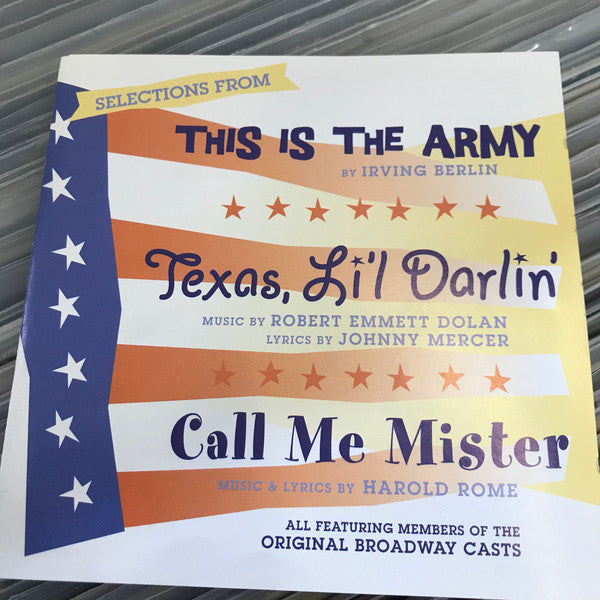 Various : Selections From This Is The Army, Texas Li'l Darlin', Call Me Mister (CD, Comp)