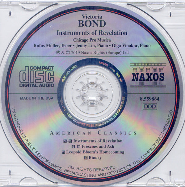 Victoria Bond (2), Chicago Pro Musica, Rufus Müller, Jenny Lin, Olga Vinokur : Instruments of Revelation (CD, Album)