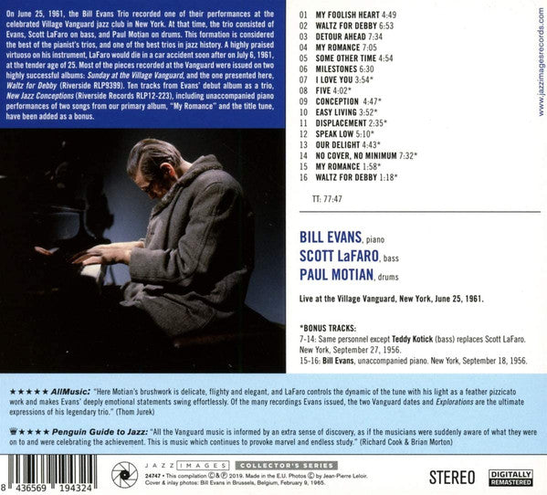 The Bill Evans Trio With Scott LaFaro, Paul Motian : Waltz For Debby (CD, Album, Ltd, RE, RM)