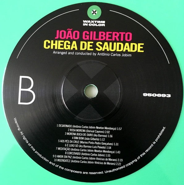 João Gilberto : Chega De Saudade (LP, Album, Ltd, RE, Gre)