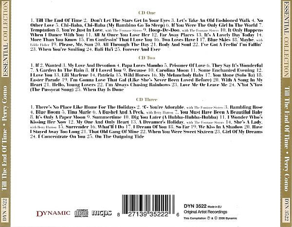 Perry Como : Till The End Of Time  (3xCD, Comp)