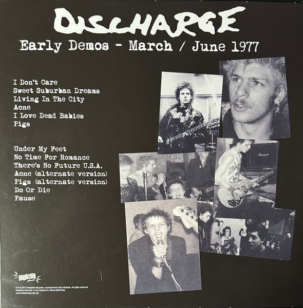 Discharge : Early Demos - March / June 1977 (LP, Comp, Ltd, RE, Red)