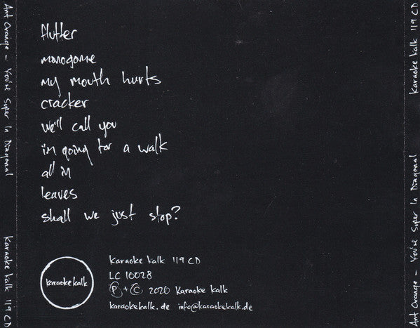 Ant Orange : You're Super In Diagonal (CD, Album)