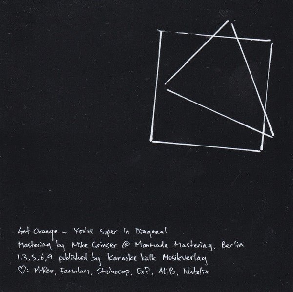 Ant Orange : You're Super In Diagonal (CD, Album)