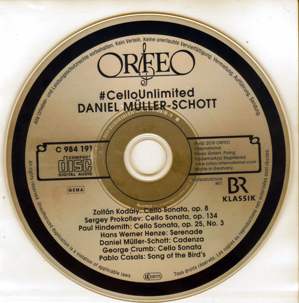 Daniel Müller-Schott : #CelloUnlimited (CD, Album)