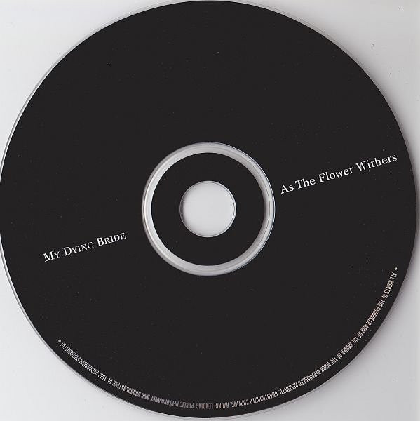 My Dying Bride : As The Flower Withers (CD, Album, RE, RM, Dig)