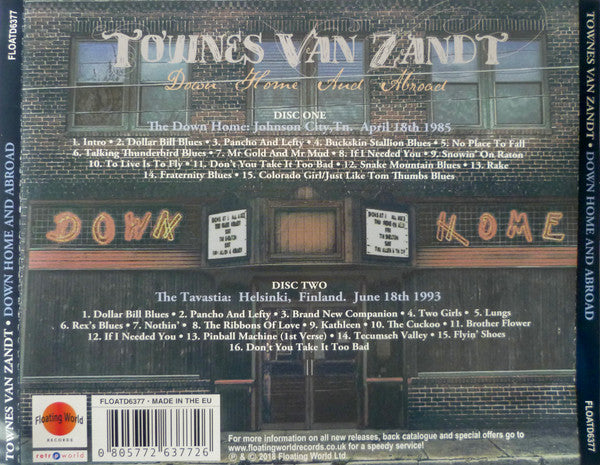 Townes Van Zandt : Down Home & Abroad (2xCD, Comp)