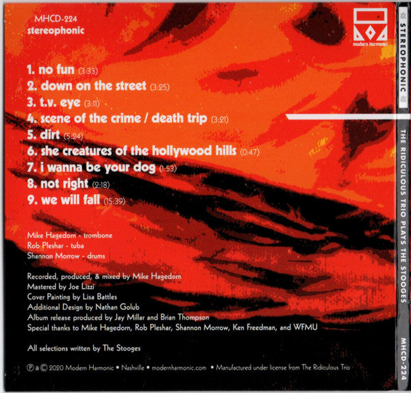 The Ridiculous Trio : Plays The Stooges (CD, Album)