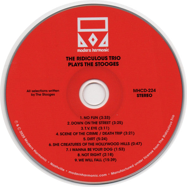 The Ridiculous Trio : Plays The Stooges (CD, Album)
