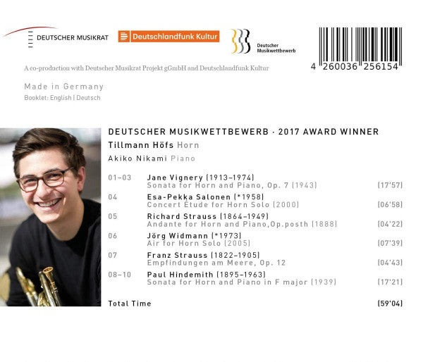 Tillmann Höfs : Deutscher Musikwettbewerb - 2017 Award Winner (CD, Album)