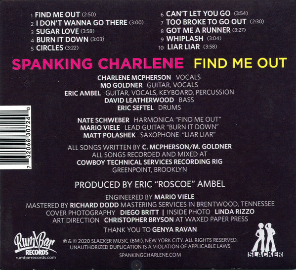 Spanking Charlene : Find Me Out (CDr, Album)