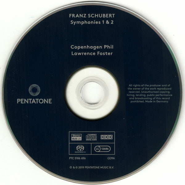 Franz Schubert – Copenhagen Phil, Lawrence Foster : Early Symphonies And Stage Music (2xSACD, Multichannel, Album)