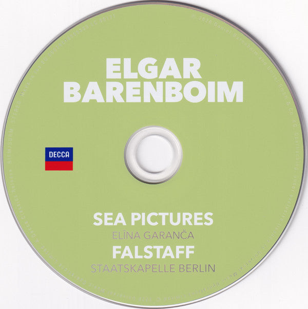 Sir Edward Elgar, Daniel Barenboim, Elīna Garanča, Staatskapelle Berlin : Sea Pictures ∙ Falstaff (CD, Album)