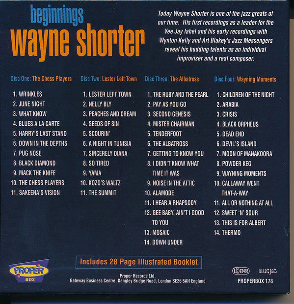 Wayne Shorter : Beginnings (4xCD, Comp)
