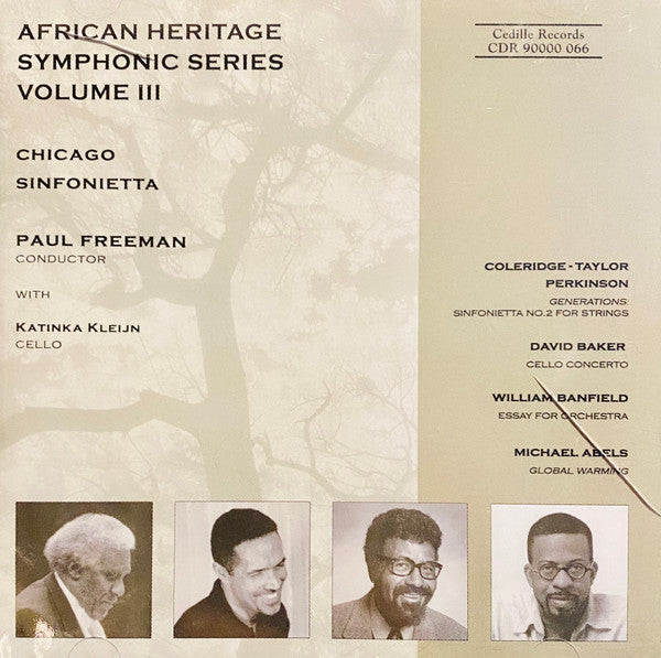Paul Freeman (3), Chicago Sinfonietta, Katinka Kleijn : African Heritage Symphonic Series, Volume III (CD)