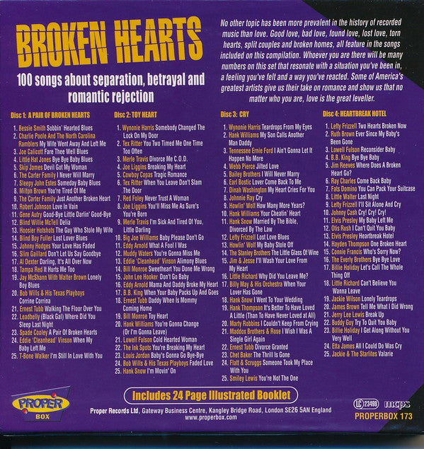 Various : Broken Hearts (4xCD, Comp + Box)
