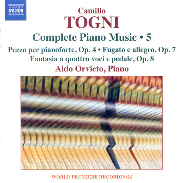 Camillo Togni, Aldo Orvieto : Complete Piano Music • 5 (CD, Album)
