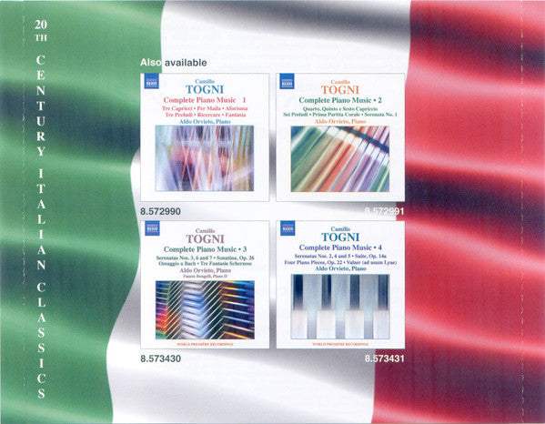 Camillo Togni, Aldo Orvieto : Complete Piano Music • 5 (CD, Album)