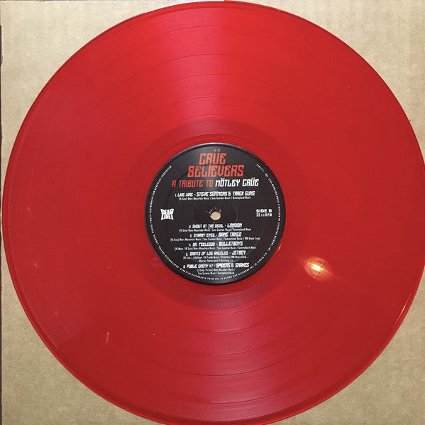 Various :  Crüe Believers - A Tribute To Mötley Crüe (LP, Red)